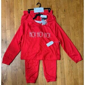 Rae Dunn Ho Ho Ho Holiday Sweatshirt Jogger Set Medium